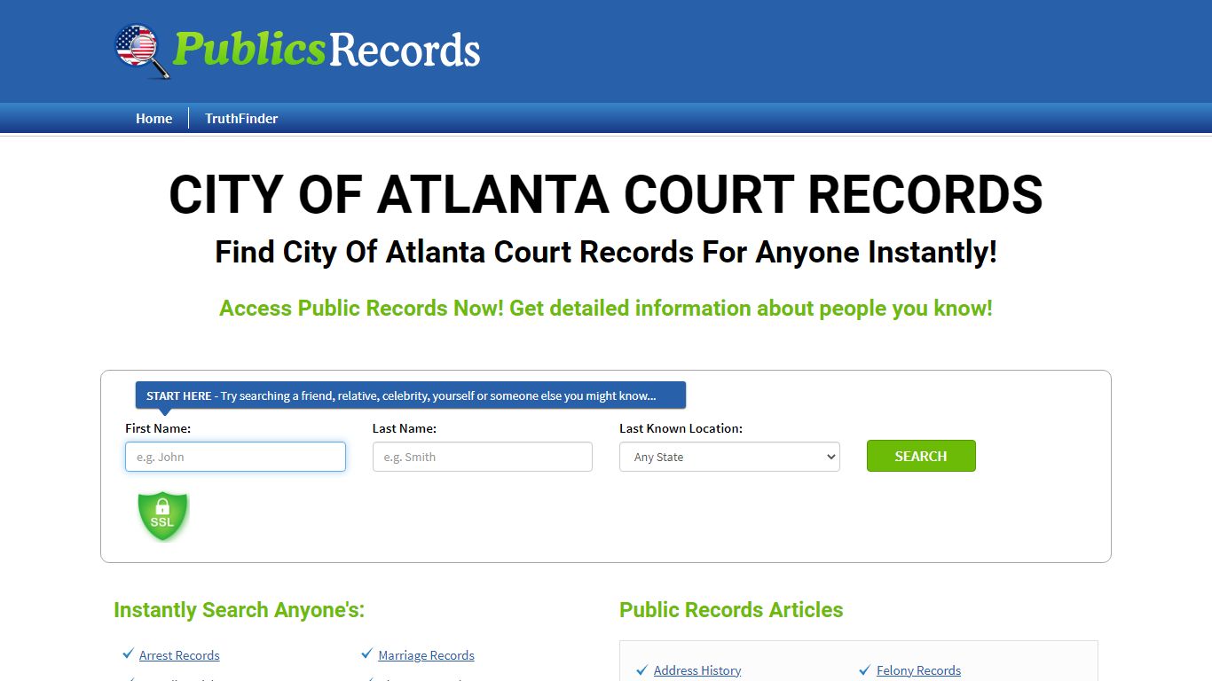 Find City Of Atlanta Court Records For Anyone Instantly!