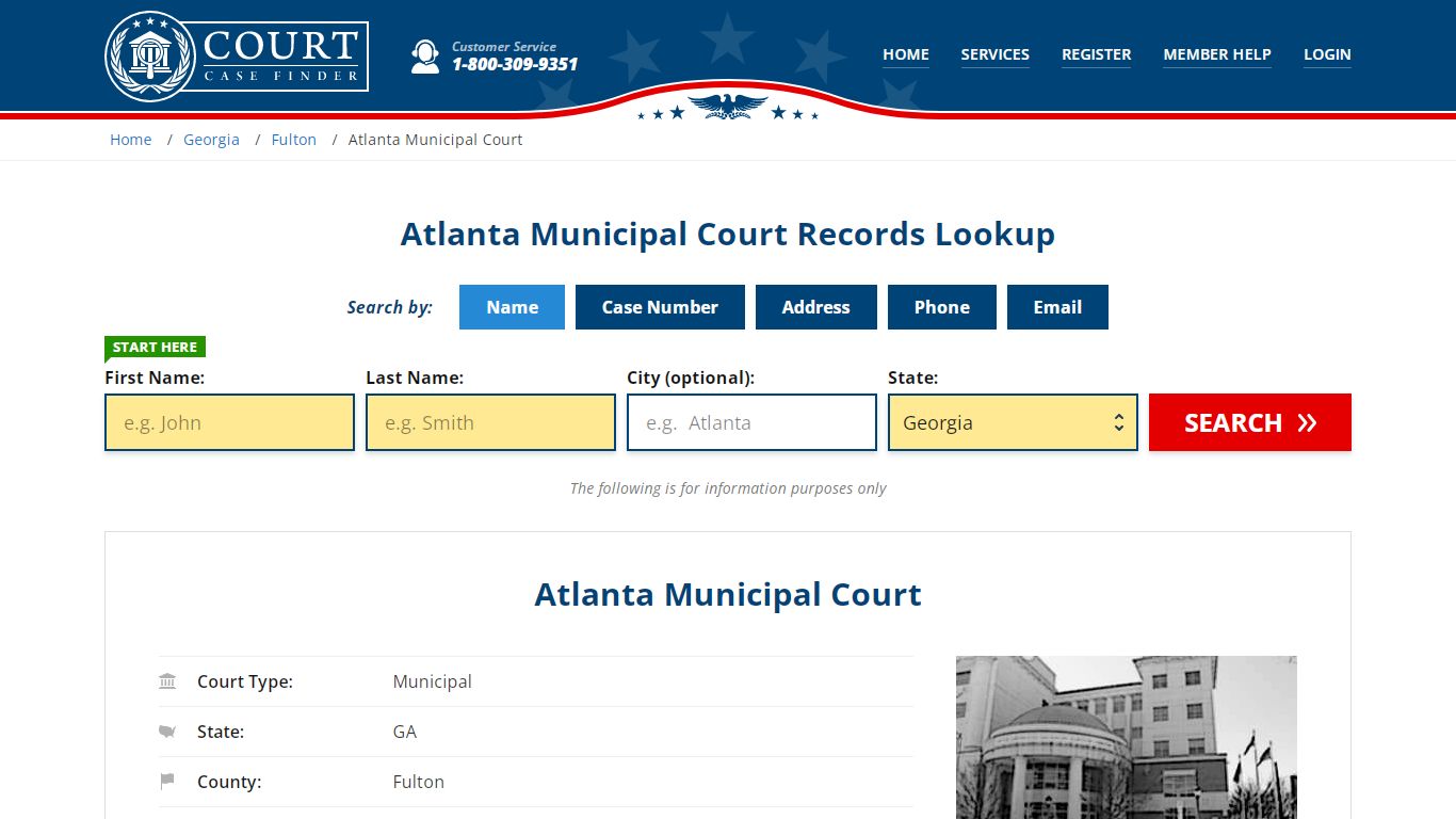 Atlanta Municipal Court Records Lookup - CourtCaseFinder.com